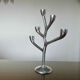 Modernist candle holder, free form, cast aluminum 70s