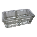 Salt and pepper in glass