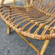 4 Fauteuils de jardin vintage rotin corbeille 1950/ 1960