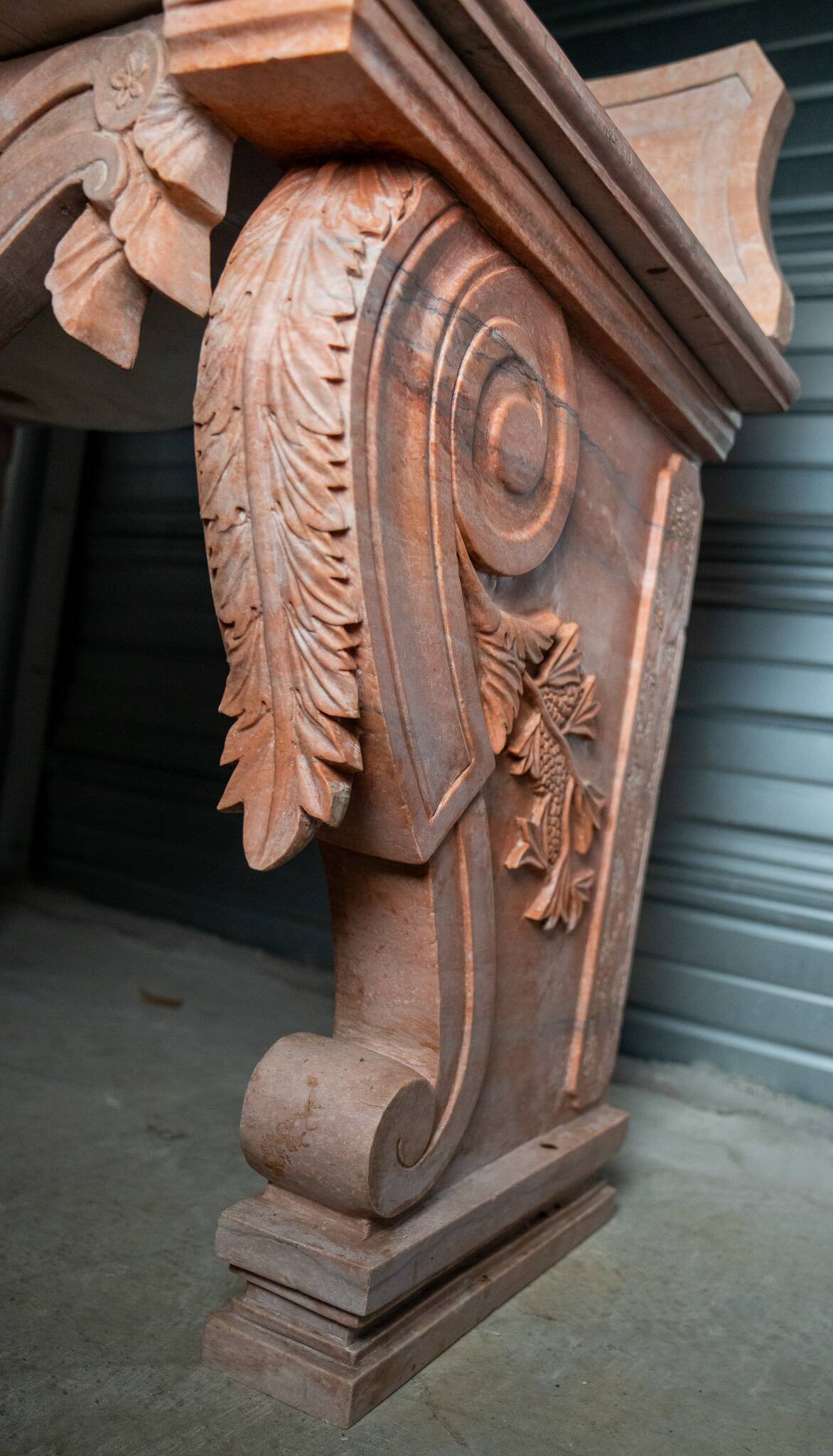 Louis XV style marble vanity unit