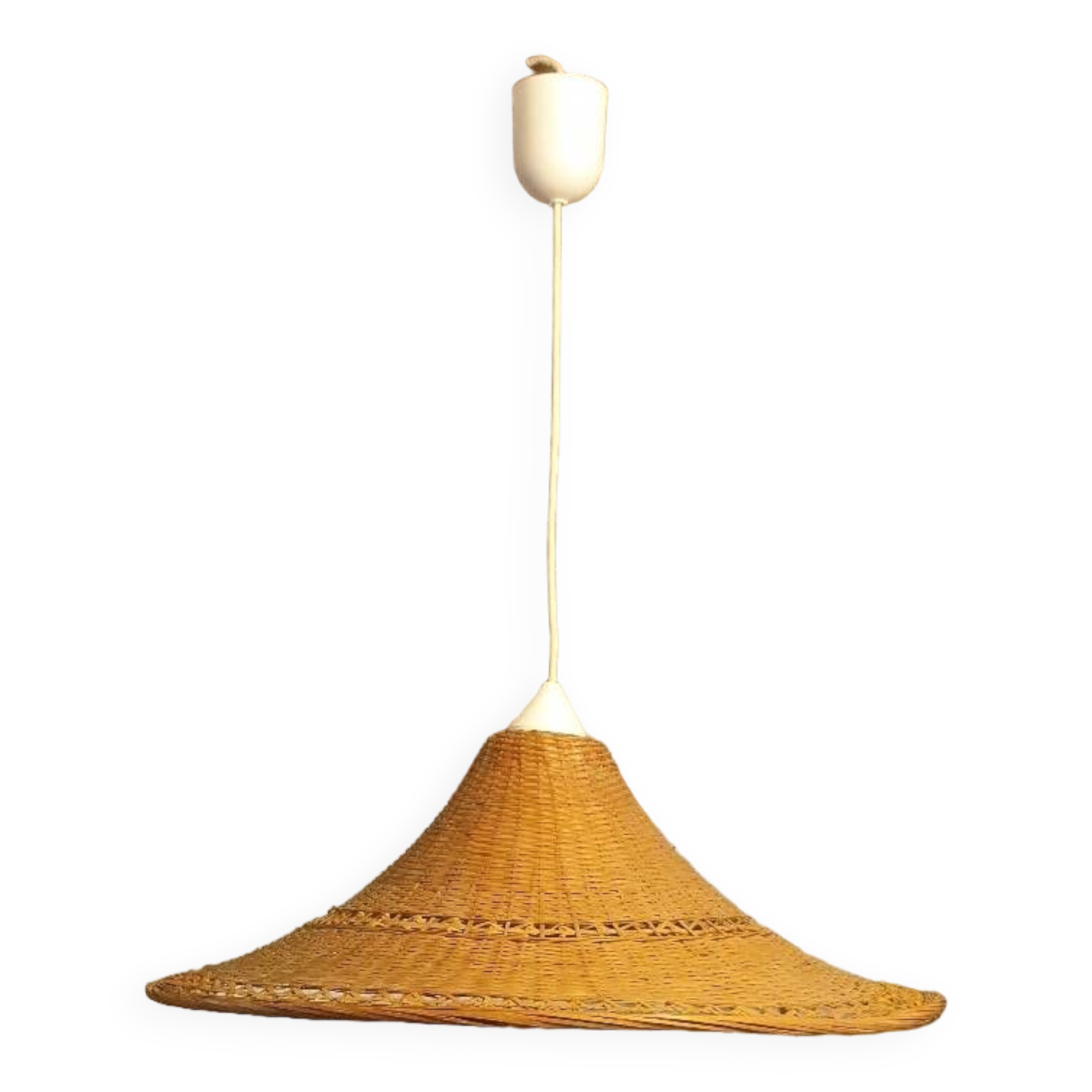 Rattan pendant light 59 cm