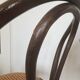 Paire de chaises bistrot en bois et cannage