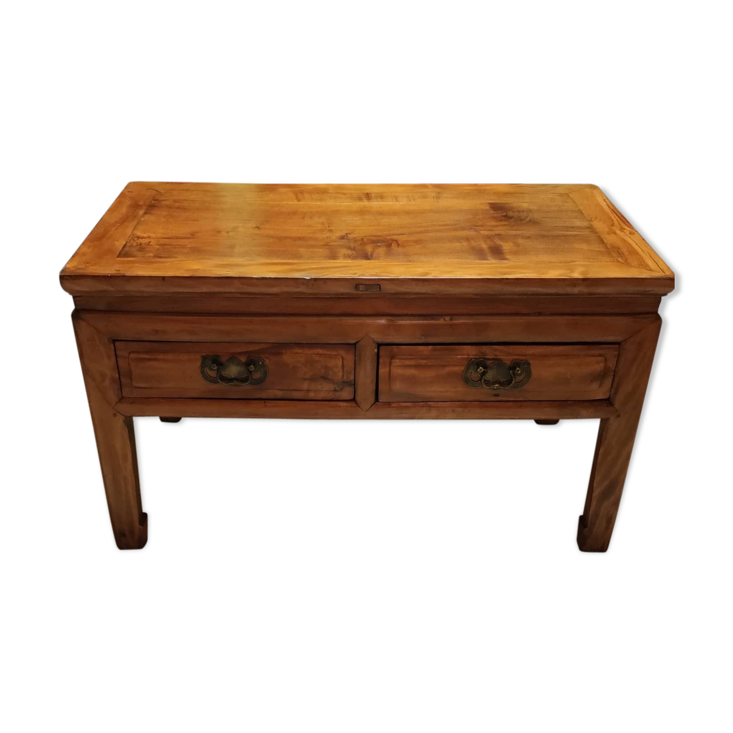 Table basse asiatique forme épuré et sobre vers 1970