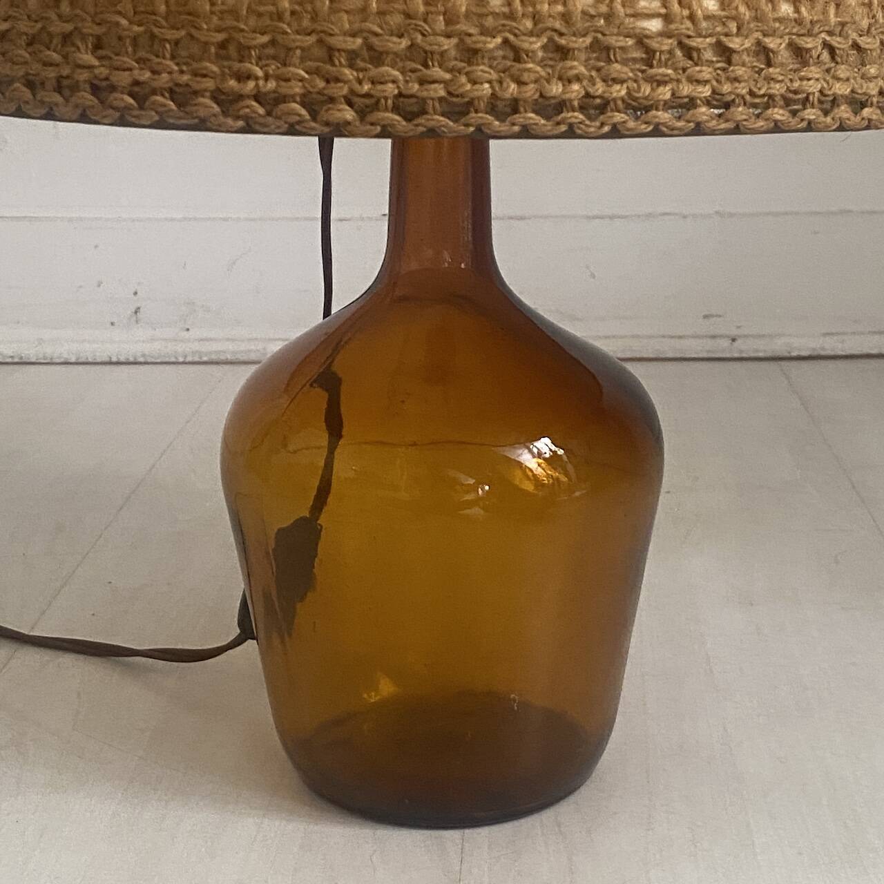 Vintage 1970s Dame Jeanne lamp