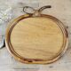 Rattan apple mirror