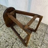 Industrial wooden stool