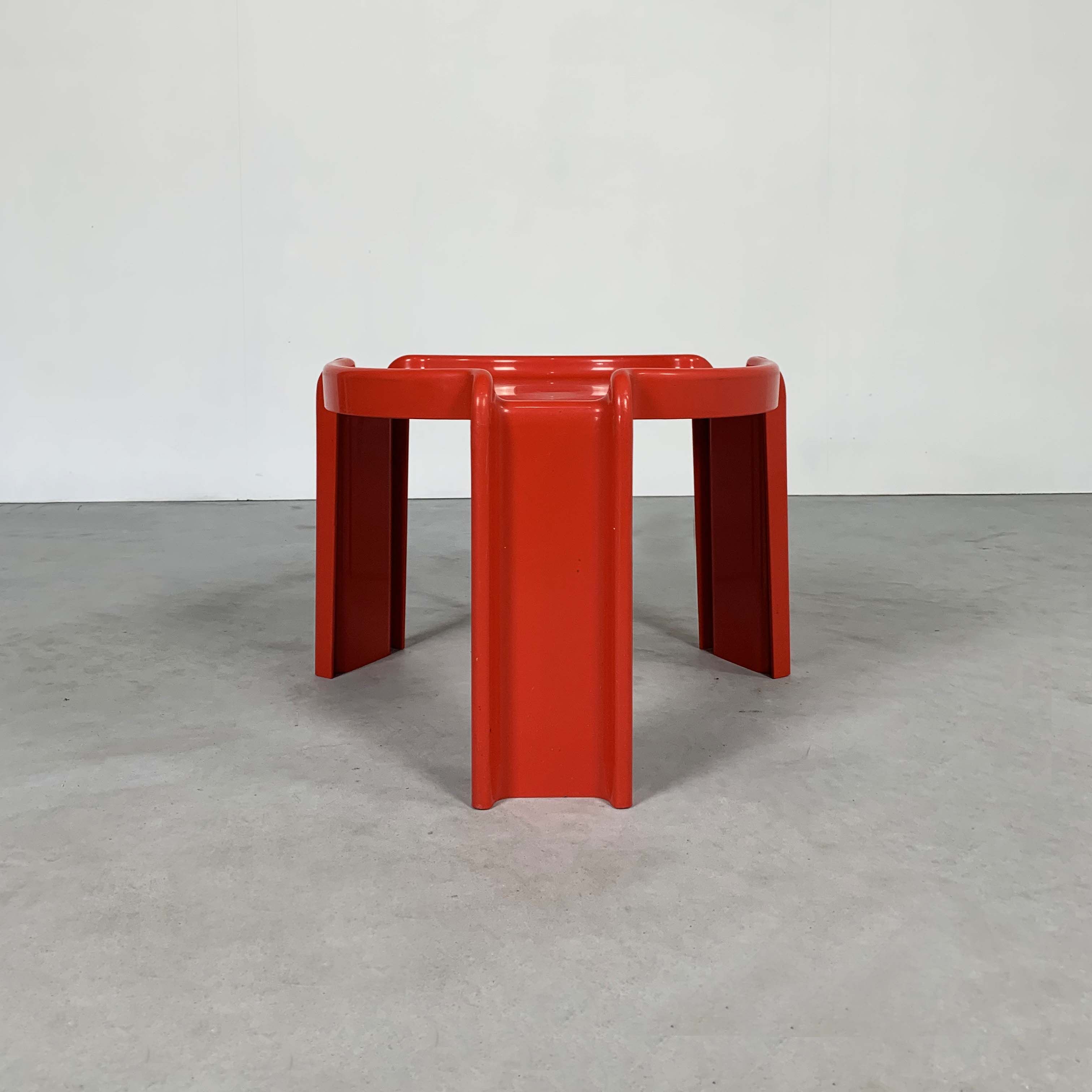 Red Table by Giotto Stoppino for Kartell, 1970