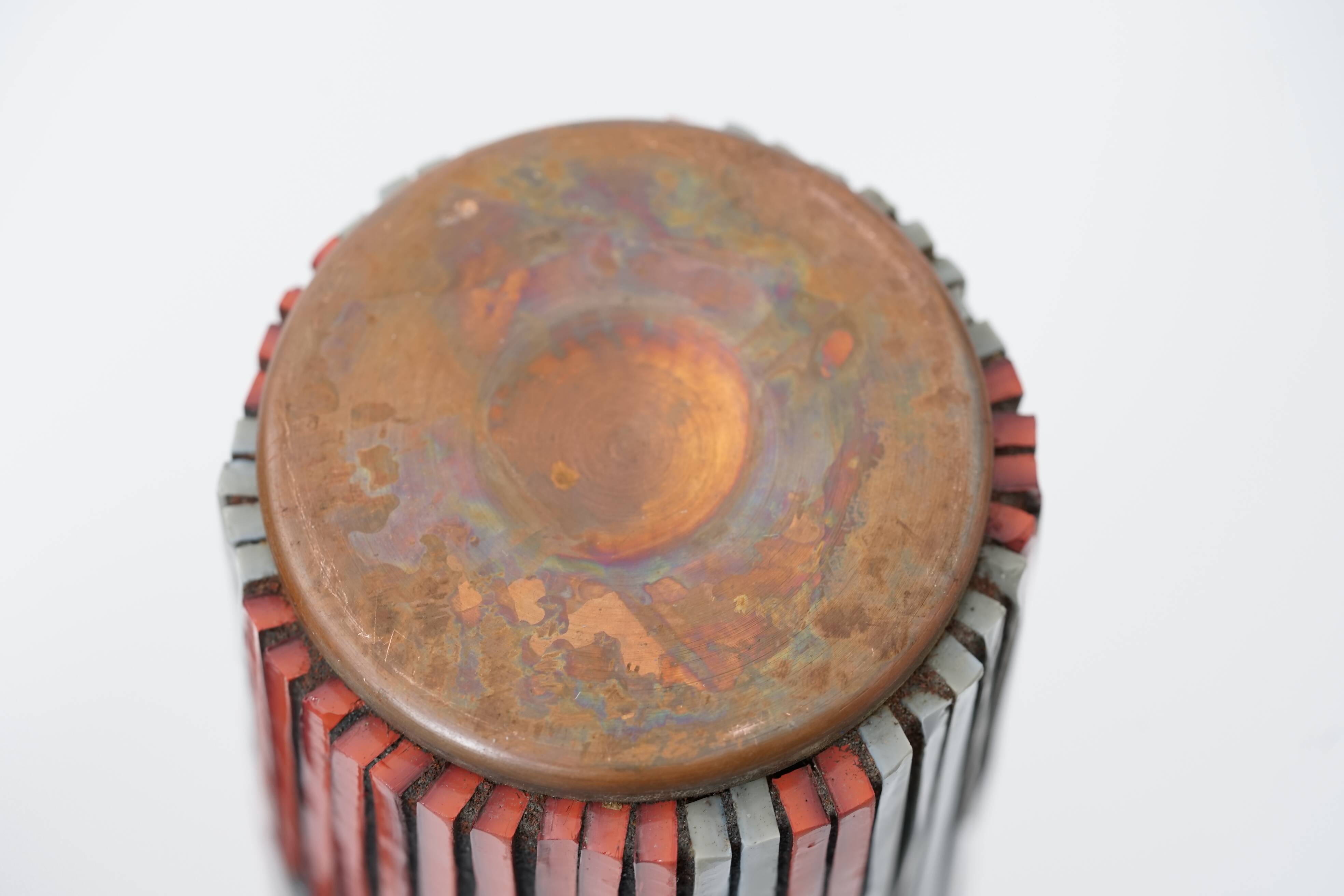 Vintage Pottery Mosaic Vases by W. Zimmermann for Ritter