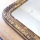 Old Louis Phillipe mercury mirror, in gilded stucco.