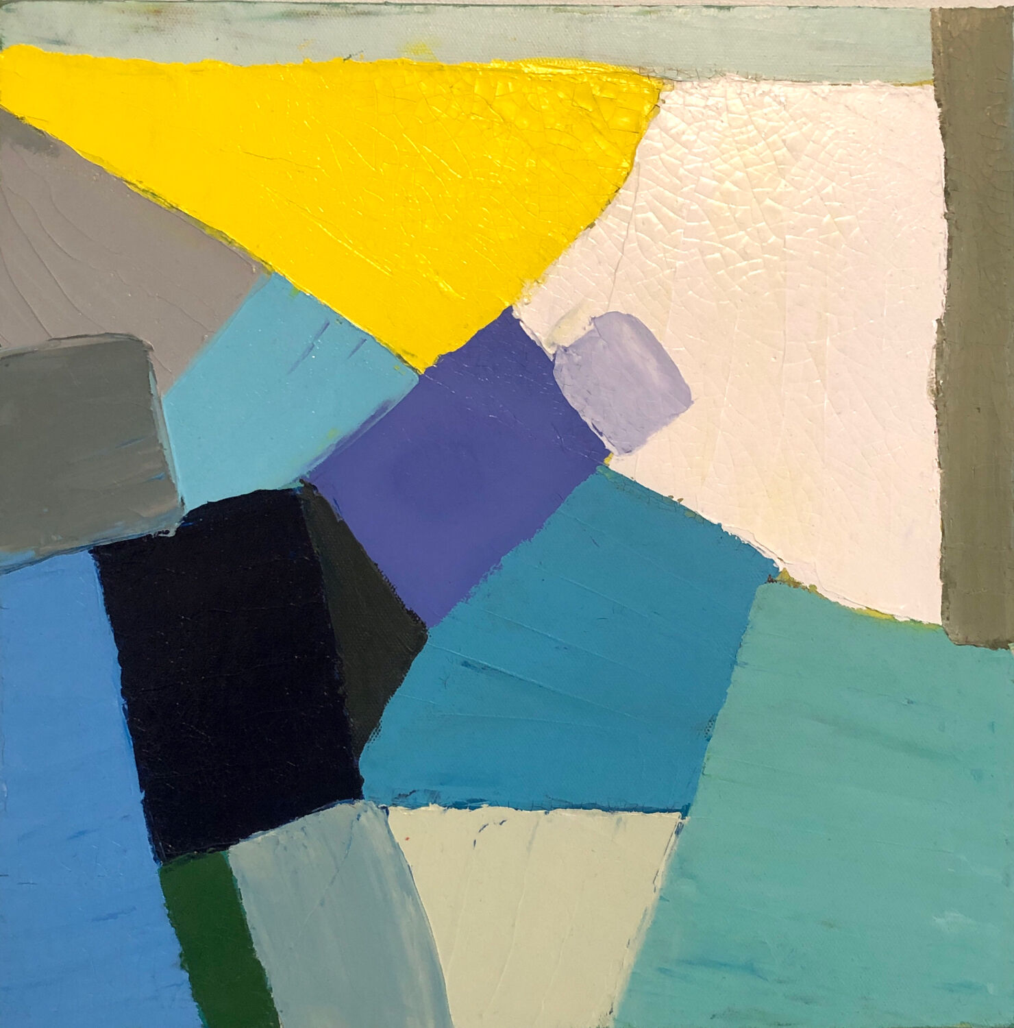 Knife Oil Painting Blue