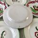 Set of 6 flat plates mismatched Digoin Sarreguemines models Rooster and Casino 30s