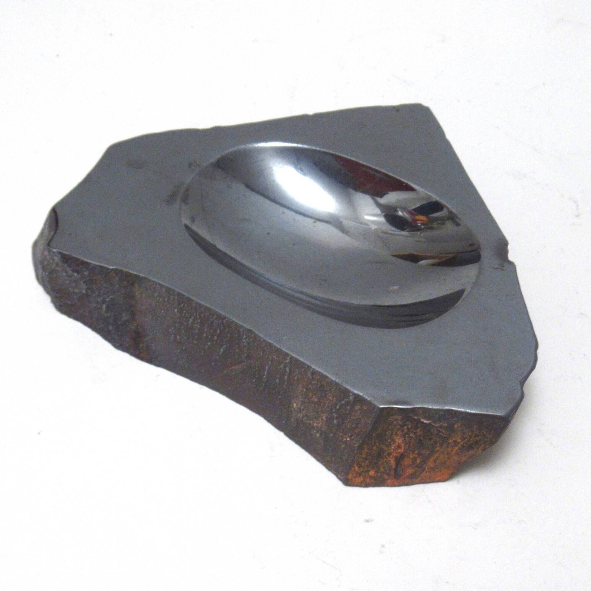 Brutalist Empty Pocket in metal ore 1970s