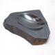 Brutalist Empty Pocket in metal ore 1970s