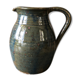 Ceramic pitcher enamelled chamaré in blue