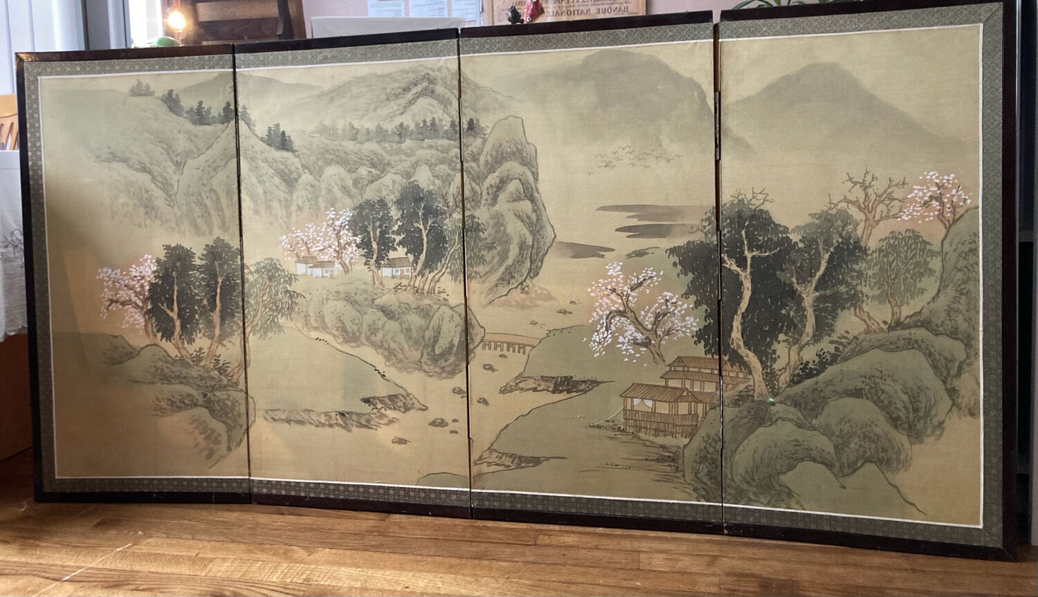 Ancient Japanese screen