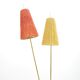 Floor lamp with brass base, 1950s