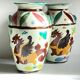Vases vintage italy motif dragon