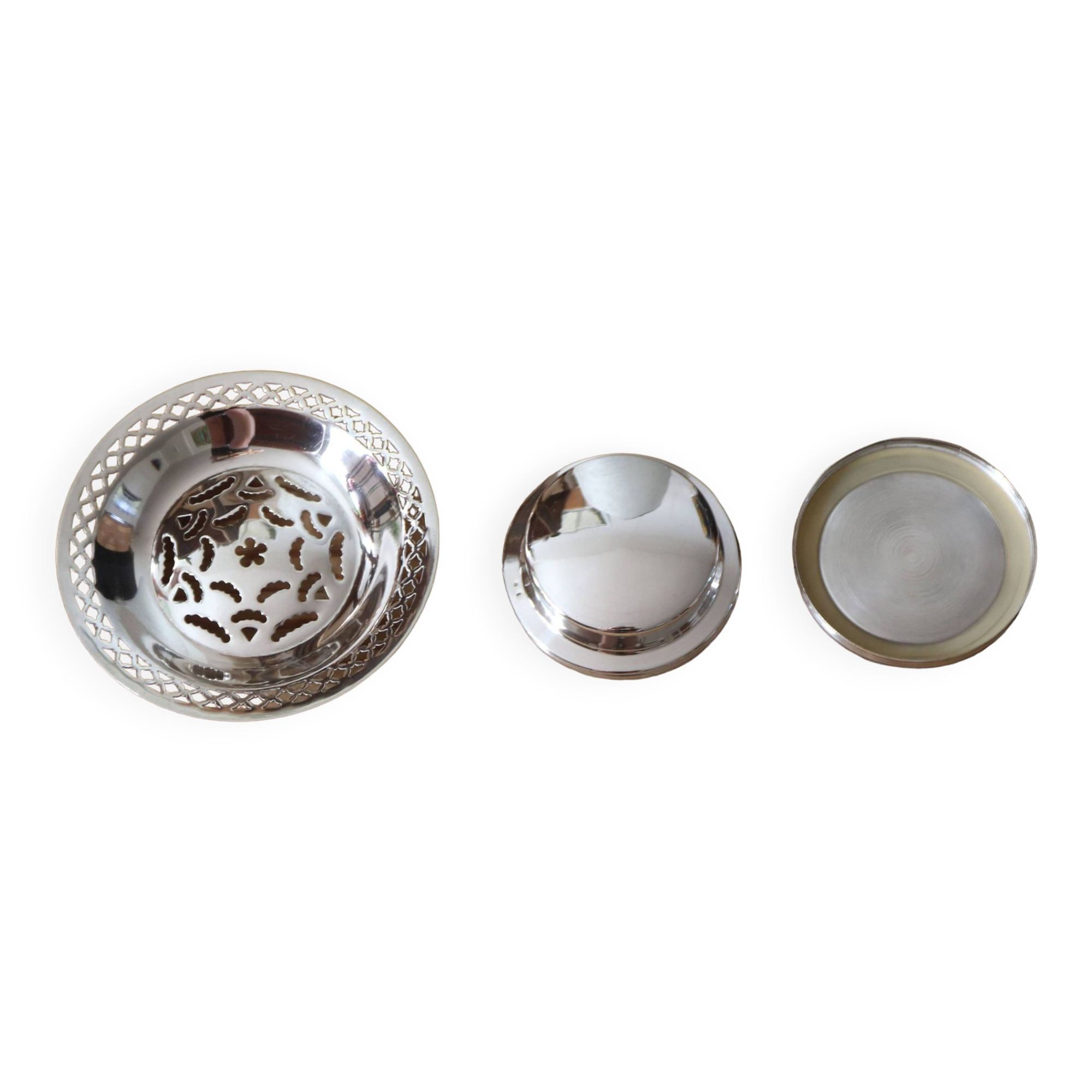 Vintage Coquillor Butter Mold In Silver Plated