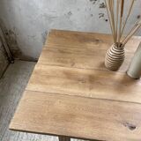 1950s oak butcher's farm table