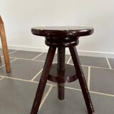 Vintage pine swivel stool