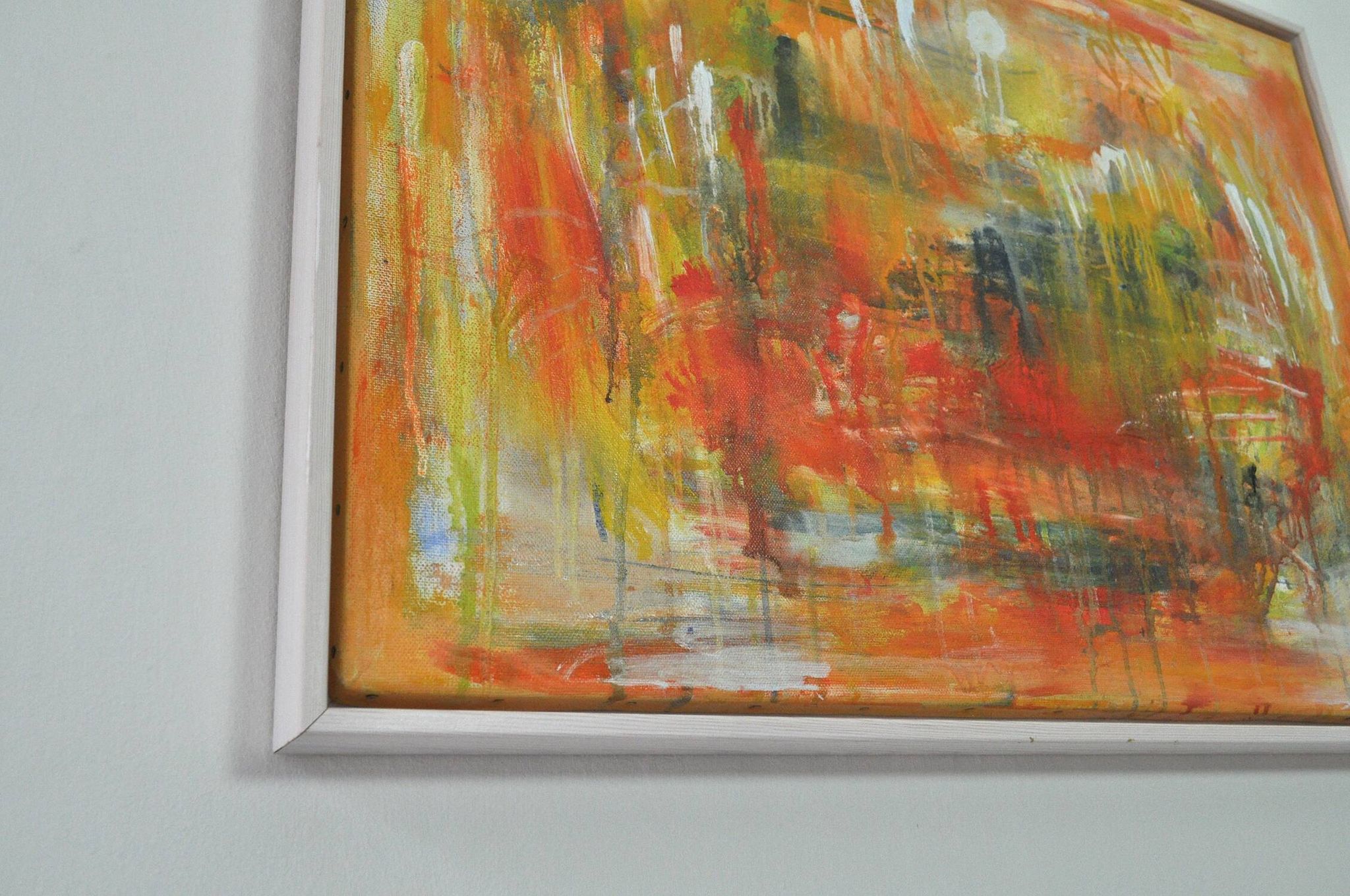 Contemporary painting "A City - II", oil on canvas by Mette Birckner, 2005