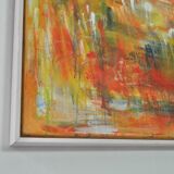 Contemporary painting "A City - II", oil on canvas by Mette Birckner, 2005