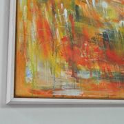 Contemporary painting "A City - II", oil on canvas by Mette Birckner, 2005