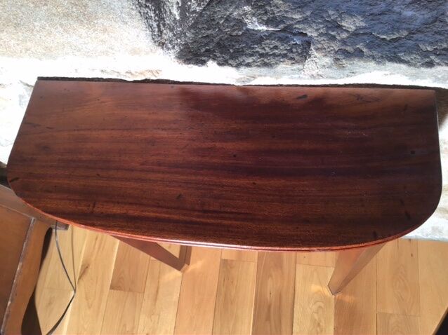 Mahogany console, first half of the 20th century