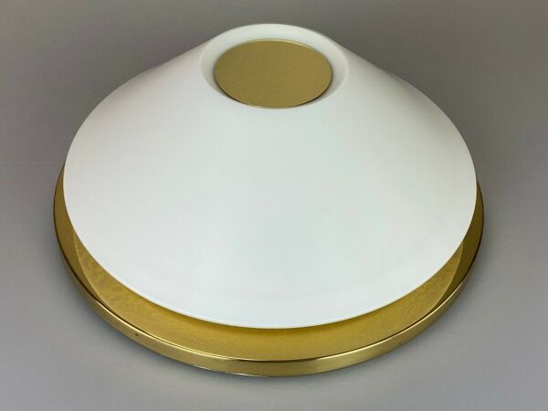 Plafonnier verre espace design 70s Peill & Putzler