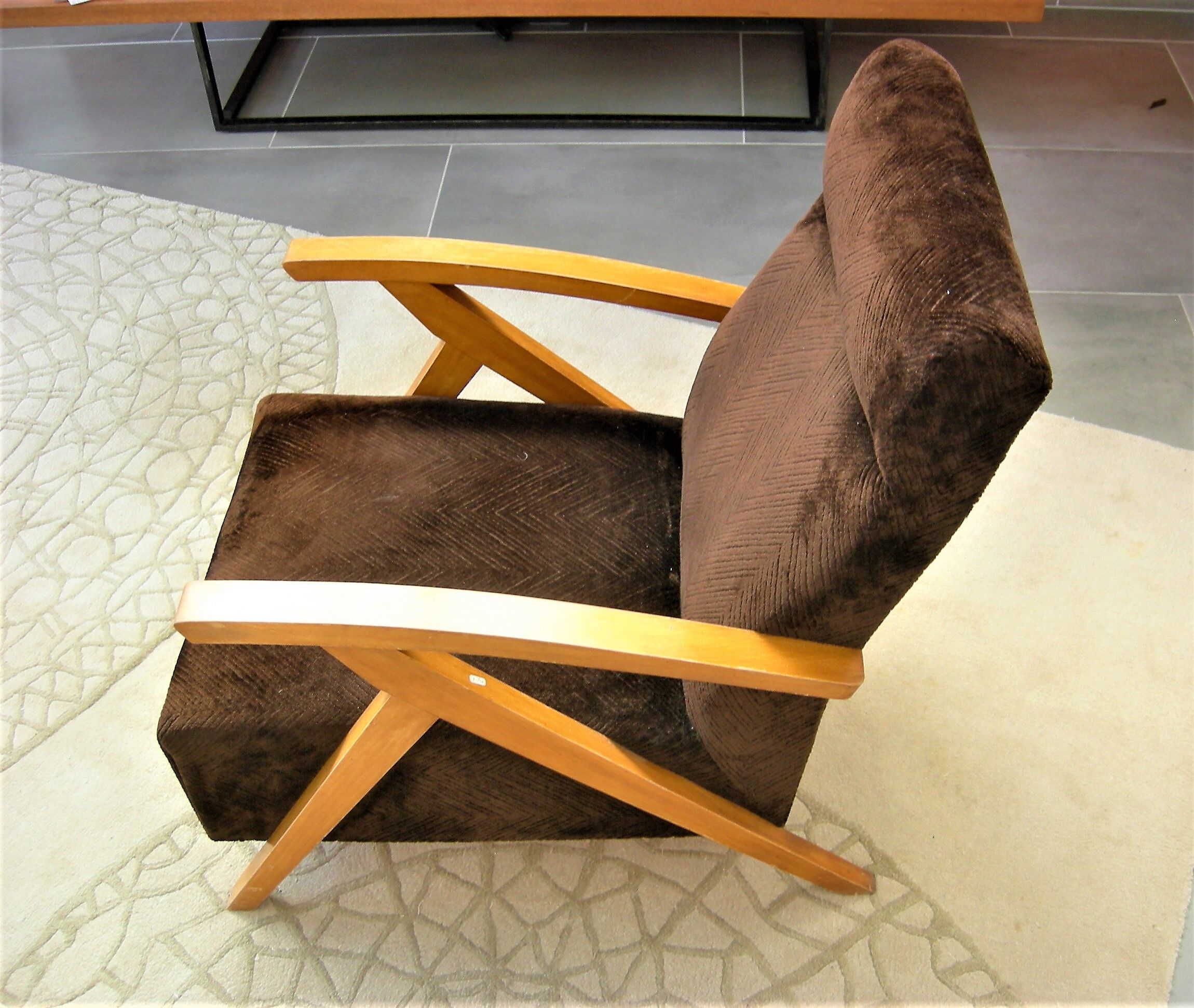 Chair of the years 50-60 frame wood