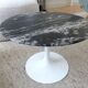 Saarinen Gueridon Side Table Portoro Marble Silver Knoll Eero Saarinen