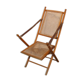 Folding cane armchair early XX