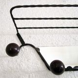 Wrought iron wall rack