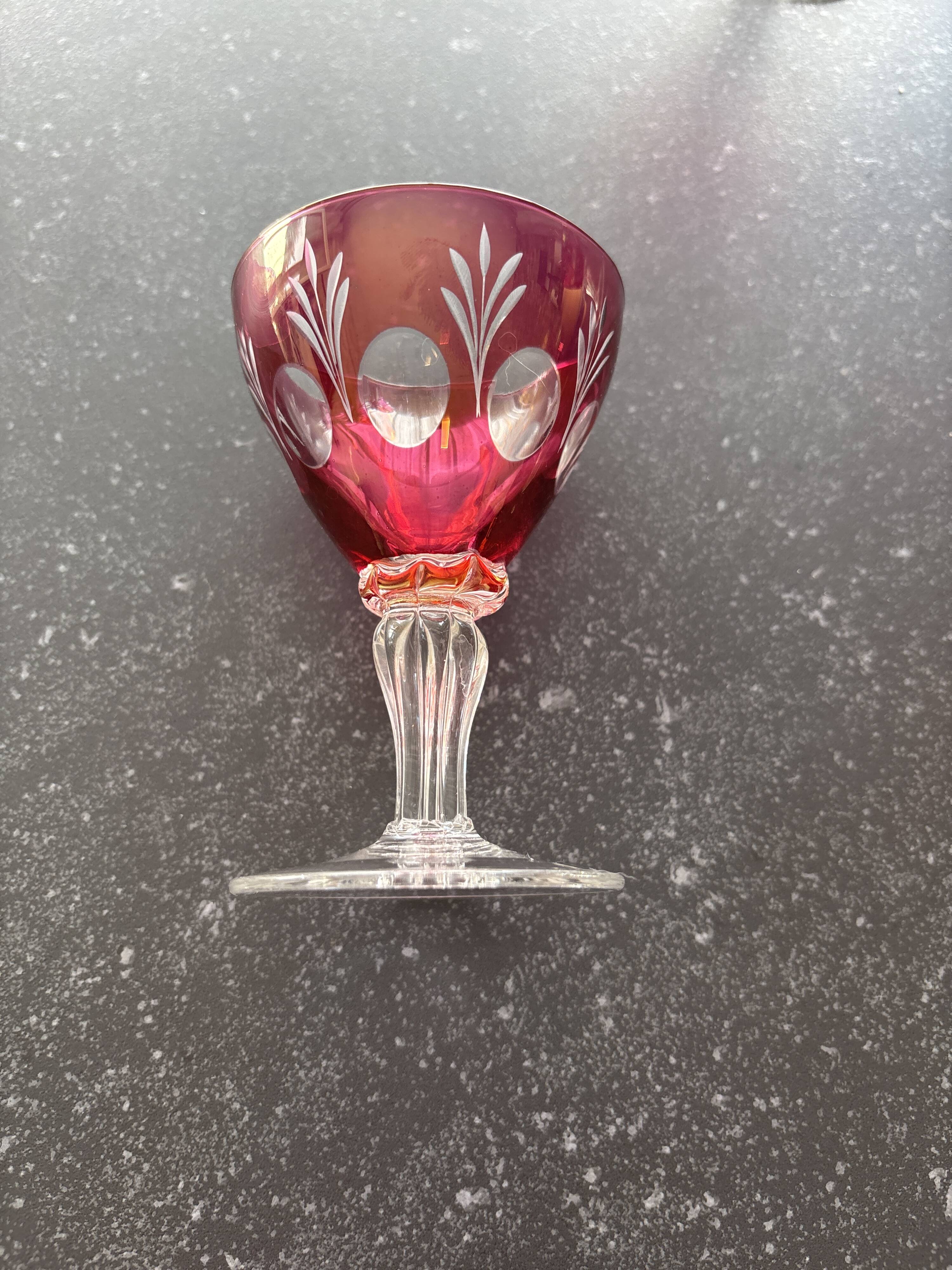 Crystal liqueur glass
