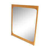 Miroir scandinave en chêne, Suède, 1960, 101cm x 90cm