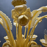 Large Venetian Murano Glass Chandelier 10 Lights 1950’s