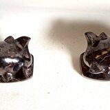 Pair of bookends 1960s Stylised Bull