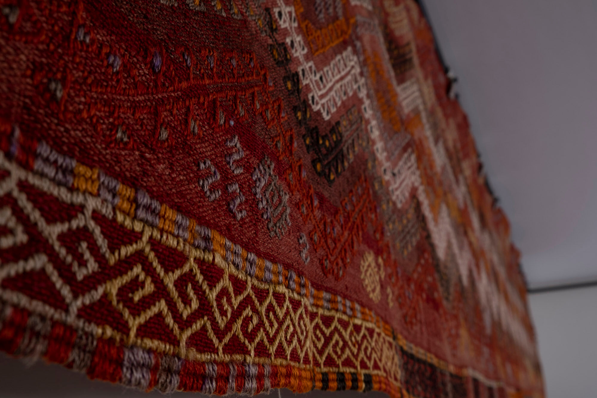 Jajim Kilim Runner Rug, 1970s 75 x 380 cm