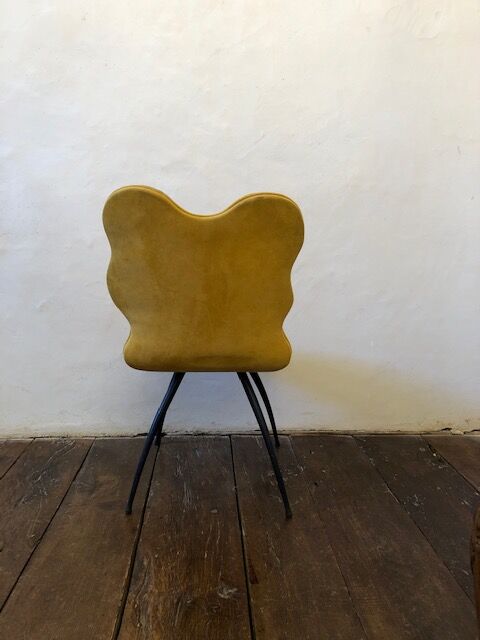 Paire de chaises bicolores