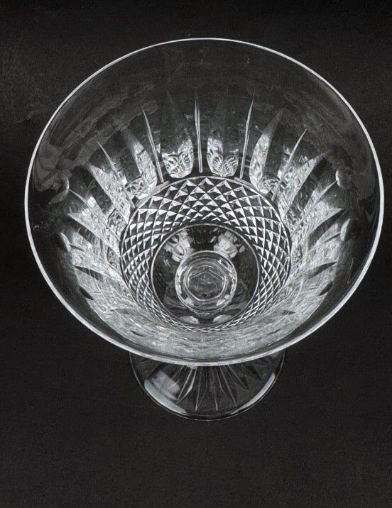 Six Saint-Louis Tommy cut crystal water glasses, height 18.3 cm.