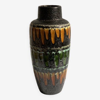 Vintage Scheurich fat lava vase West Germany 1960s