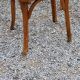 Set of 6 Baumann bistro chairs from the 50s stamp with iron