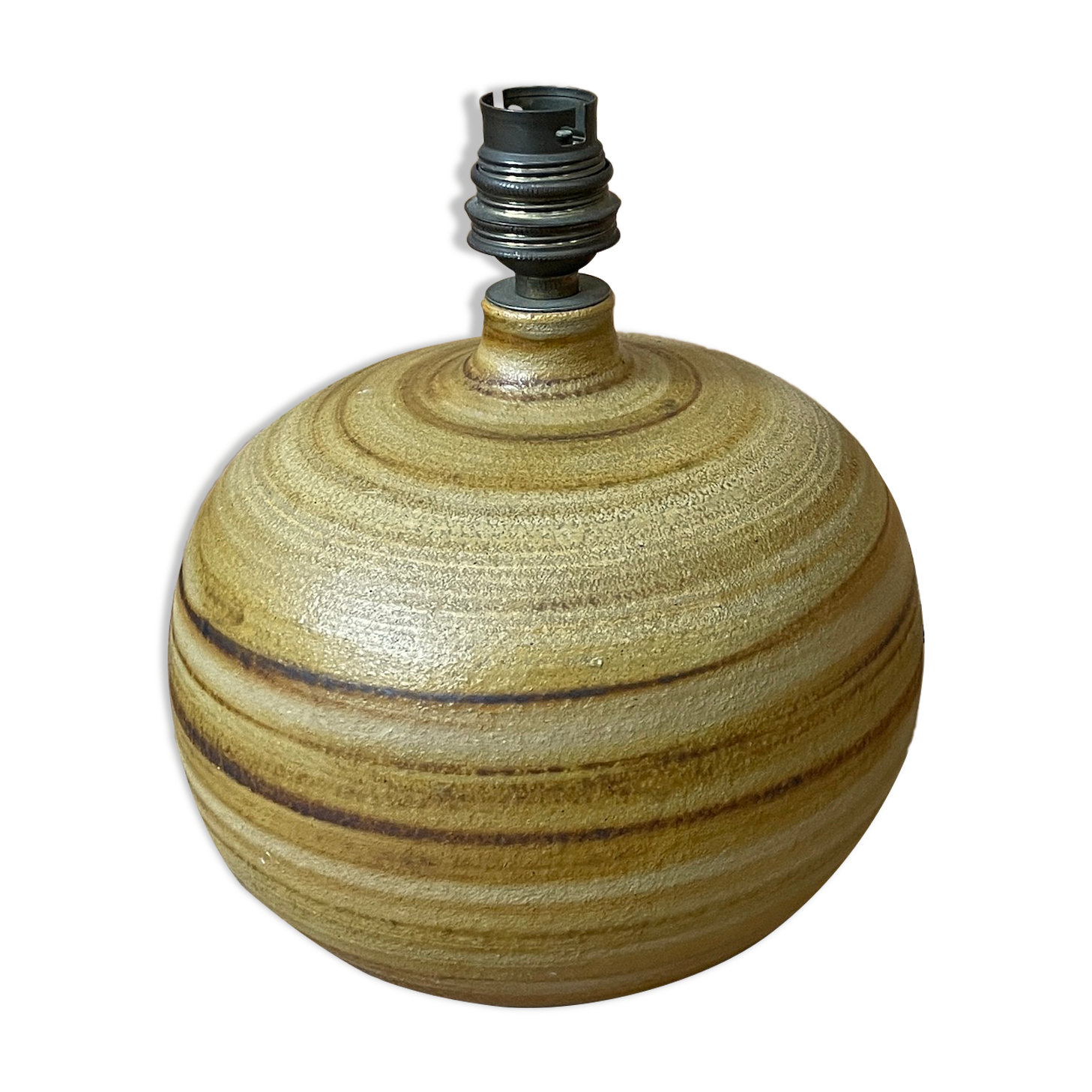 Sandstone lamp foot signed Birg