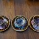 Lot de 3 tasses et soucoupes Morvan.