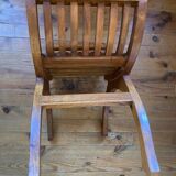 Curule or Dagobert teak seat