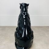 Black panther in ceramic floor 76 cm