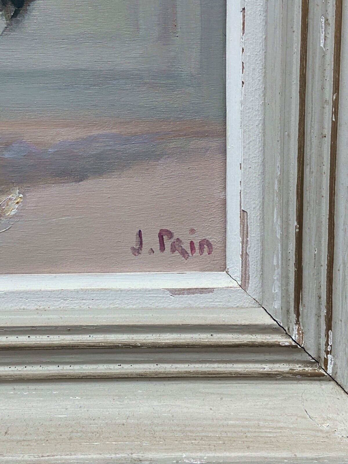 Oil on panel by jeanne prin still life with flowers mid xxe