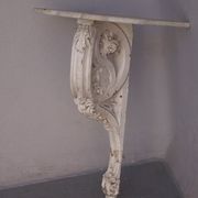 Console bois laqué art nouveau marbre