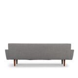 Reupholstered Danish Grey Vintage Sofa, 1960s