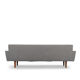 Reupholstered Danish Grey Vintage Sofa, 1960s